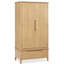 Baggett 2 Door Solid + Manufactured Wood Wardrobe