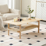 Table basse à 4 pieds avec rangement Yohaan