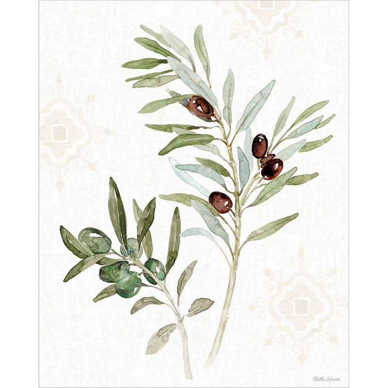 Motif méditerranéen de Beth Grove - impression encadrée