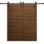 Porte de grange double moderne | Ego 5000 | Ensemble de rails | Portes intérieures solides-99700342-99700335