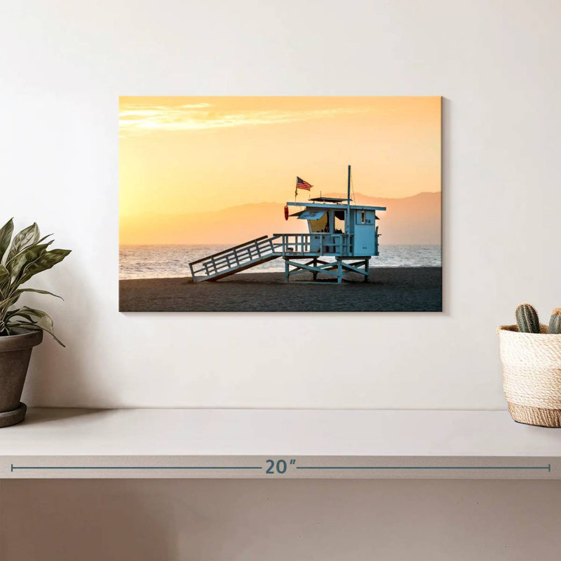 Gillard Dramatic Venice Beach Sunset, 8" H x 12" W
