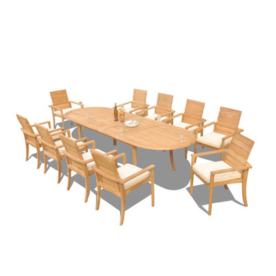 Algrave Oval 10 - Person 117" Long Teak Dining Set