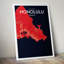 « honolulu city map », reproduction d’impression sur affiche en nautique-31736935