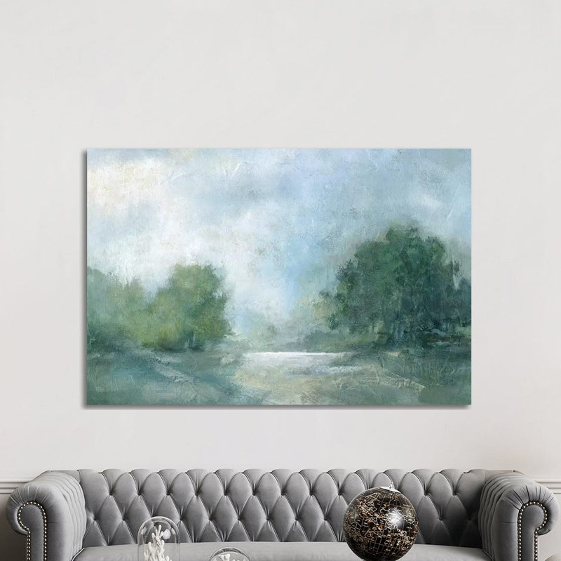 Été après-midi par Carol Robinson - reproduction d'art sur toile tendue, H 40 po x l 60 po x P 1,5 po