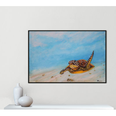 Rashebia Sea Turtle Print by Mike Ragan for