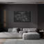 «Air plane Blueprint Vernis tableau noir», art mural en verre acrylique-1048680600