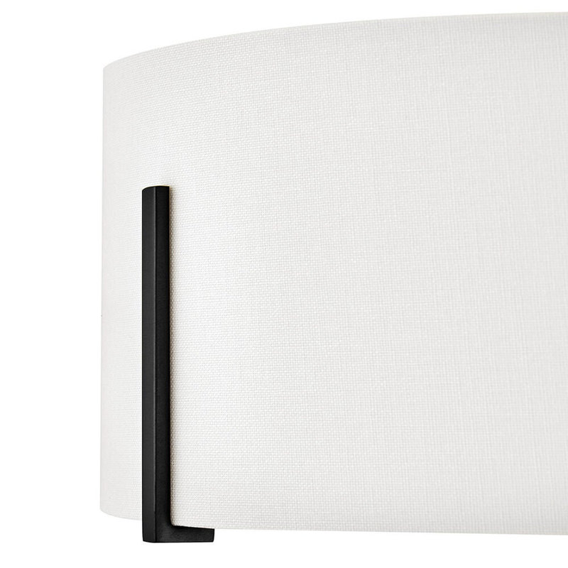 Hinkley Halle Semi Flush Mount, Black
