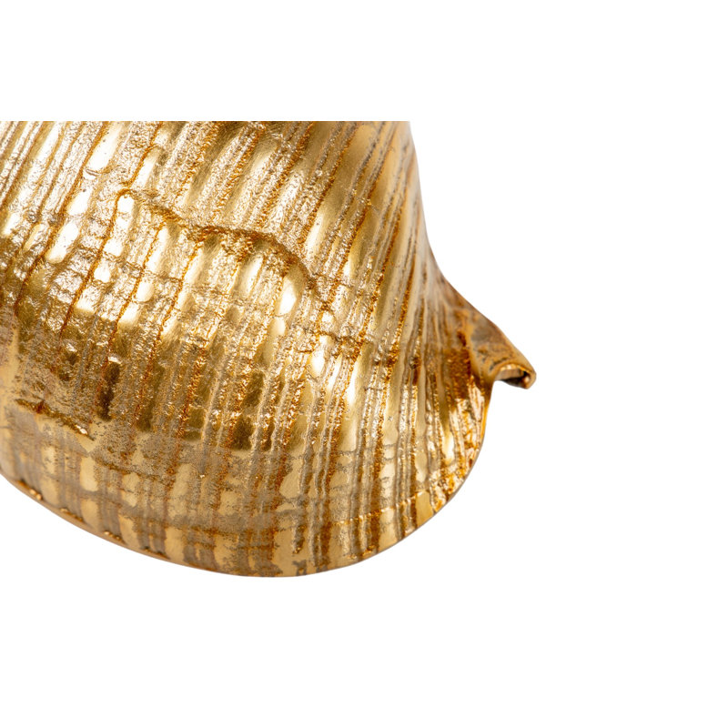 Rough Nickel Shell 22x16x12 Cm, Gold