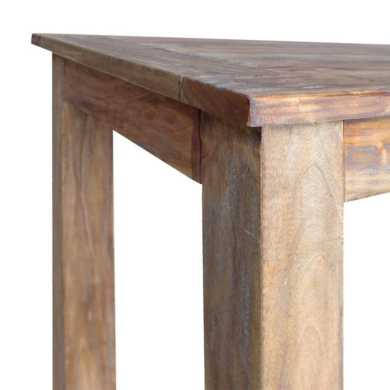 Dining Table Mixed Recycled Wood 82x80x76 cm, 77cm H x 120cm L x 60cm W, Brown