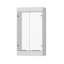 Paire de portes de placard en verre trempé transparent sans cadre pour tours modulaires-126116306-126116307