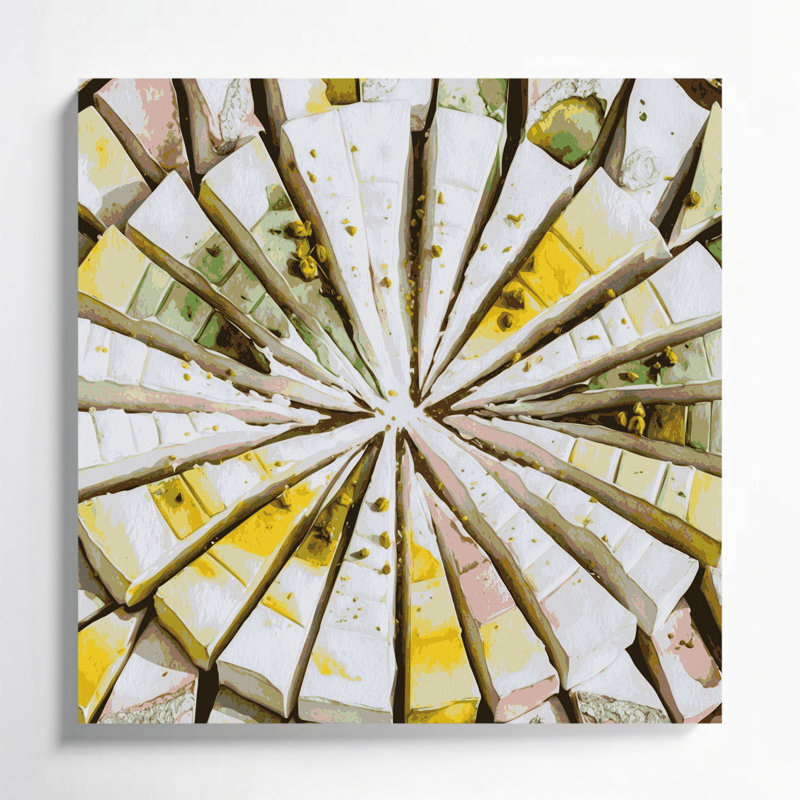 Art mural sur toile Desserts Barfi Gray, H 32 po x l 32 po