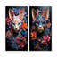 Chat Sphynx Soul Portrait - ensemble d'art mural en métal sur 2 chats-1492742156