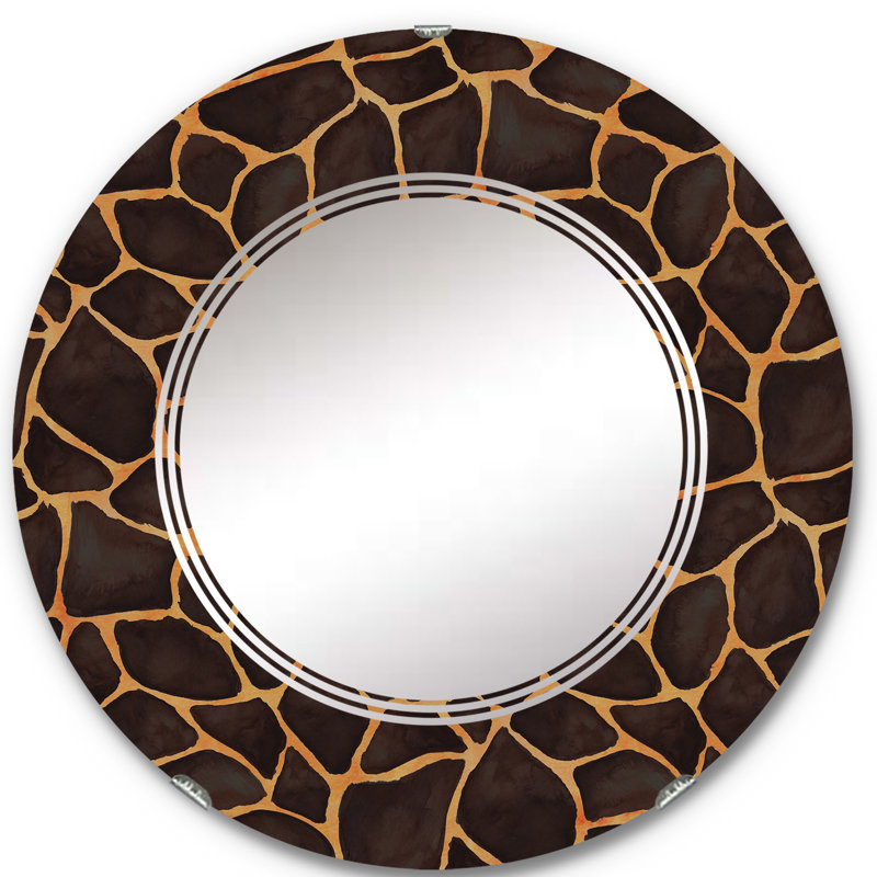 Girafe girafe II - miroir mural animaux, 24 po x 24 po