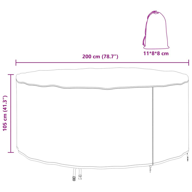 Outdoor Patio Dining Set Cover