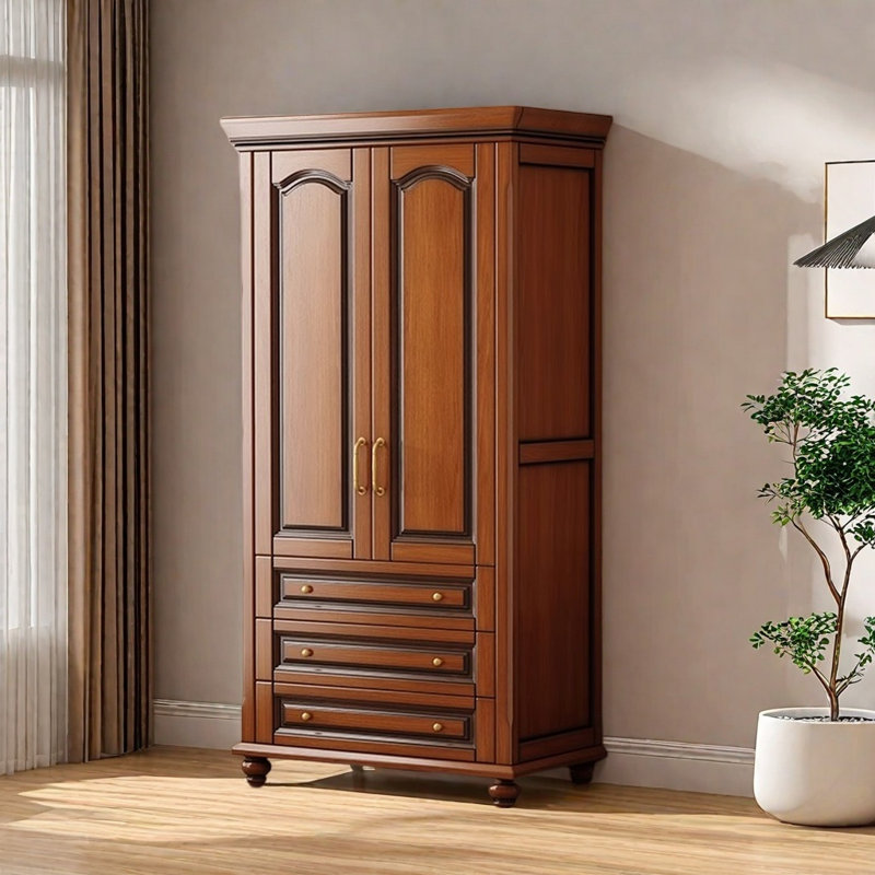 Garde-robe de luxe rétro American Light Brown