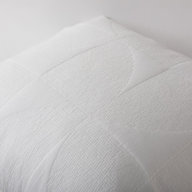 100% Cotton Throw Pillow, Polyester, White