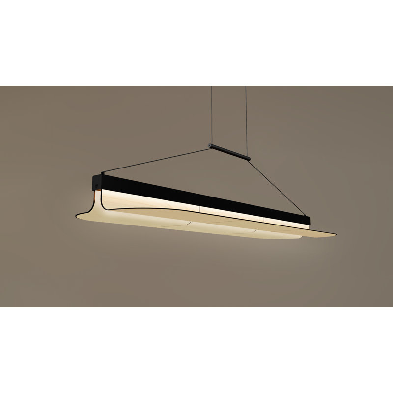 Omma 1 - Light LED Pendant, Natural Cherry, Matte Black