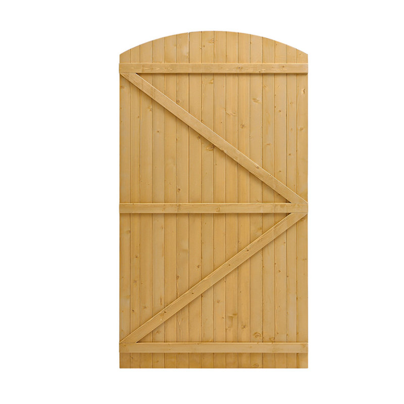 Wood Gate, 150cm H x 105cm W x 6cm W, Yellow