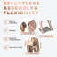 Mannequin femme complet - Mannequin de corps complet ajustable 70 po, modèle en plastique amovible avec finition plaquée or rose clair, base et support en métal