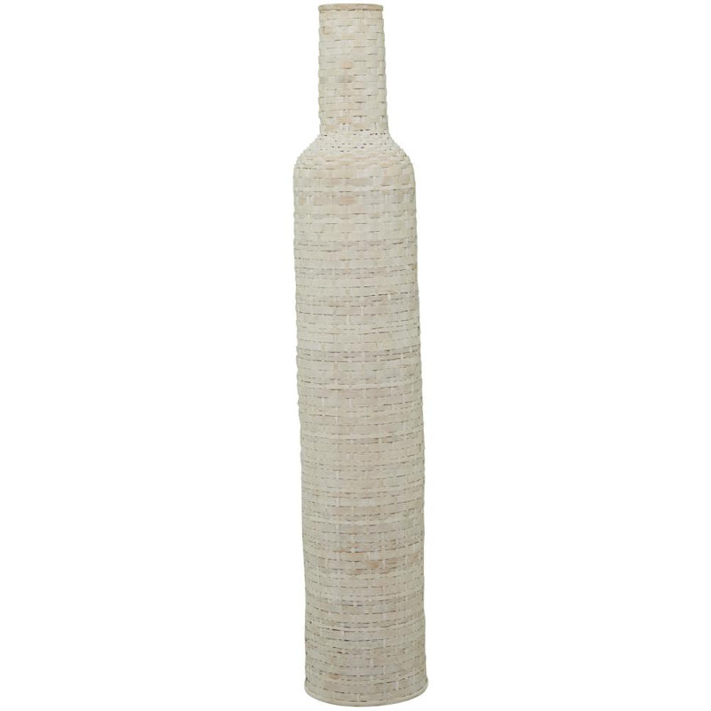 Bambou d'Afrique, H 47,5 po x l 8,5 po x P 8,5 po, Blanc