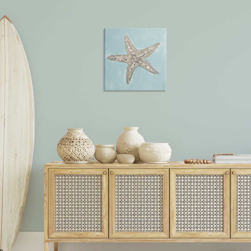 «Blue Starfish Impression» par Julie DeRice, H 24 po x l 24 po