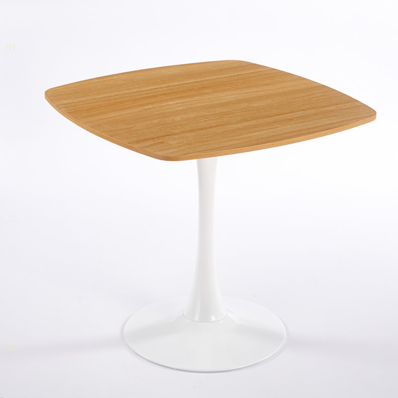 31.5INCH DINING TABLE OAK, White, 28.98"H x 31.55"L x 31.48"W, Oak