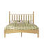 Lit plateforme en bois avec tête de lit en forme de gourde, lit plateforme de style rétro avec support à lattes en bois, naturel-1432876588