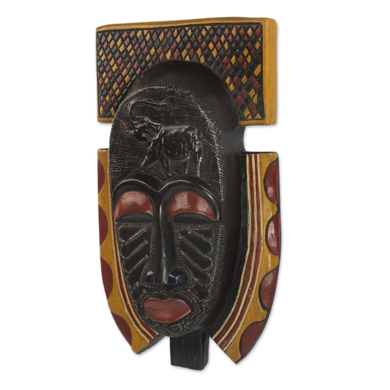 Masque en bois africain osunu