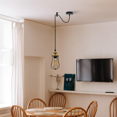Ceiling Cable Mount Hook for Swag Pendant and Chandelier Lighting