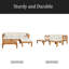 Ensemble de conversation modulaire avec canapé et coussins 5 pièces-882767312
