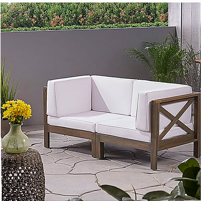 BRAVA X-BACK LOVESEAT, WHITE
