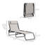 Chaise longue de piscine pliante Outsunny, chaise longue de bronzage de patio, chaise longue d'extérieur avec dossier inclinable à 4 positions-340011545