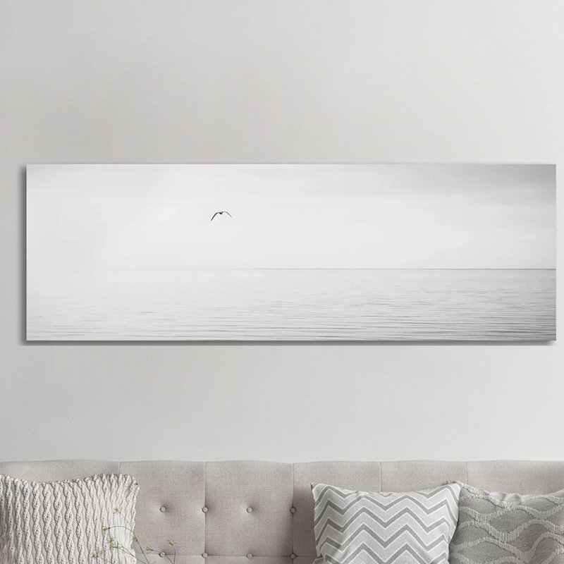 Panneau d'eau noir et blanc, H 24 po x l 72 po x P 1,5 po