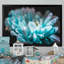 «Blue Daisy Flower In Morning Dew», reproduction sur toile flottante-2055582917-2055582918