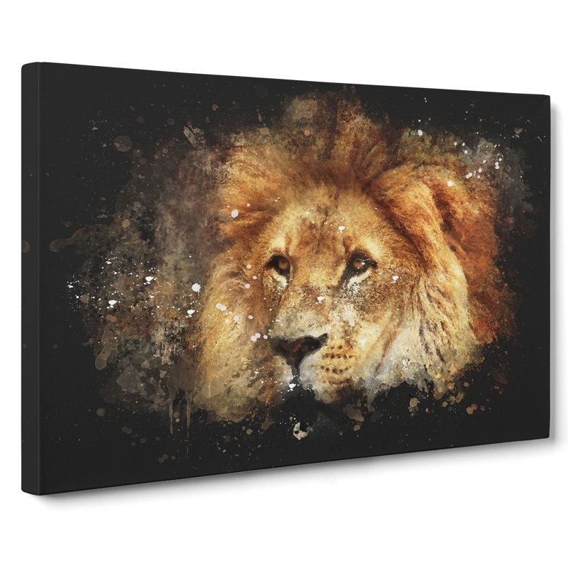 Lion Vol.6 - Wrapped Canvas, 60cm H x 91cm W x 3cm D