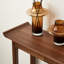 Console rectangulaire en bois massif de couleur noyer noir-131427403