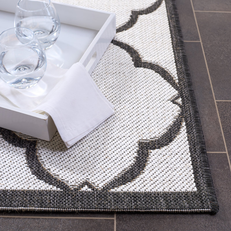 Miesha Performance Geometric Indoor/Outdoor Area Rug, Runner 2'2" x 8'