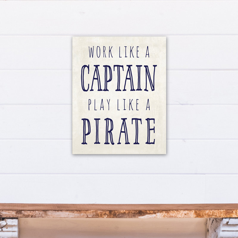 Art de jeu comme une toile de pirate Betts, H 20 po x l 16 po x P 1,25 po
