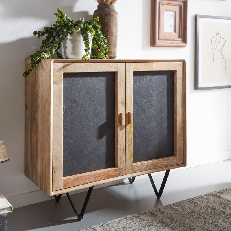 Gahanna 80cm Solid Wood Sideboard, Brown