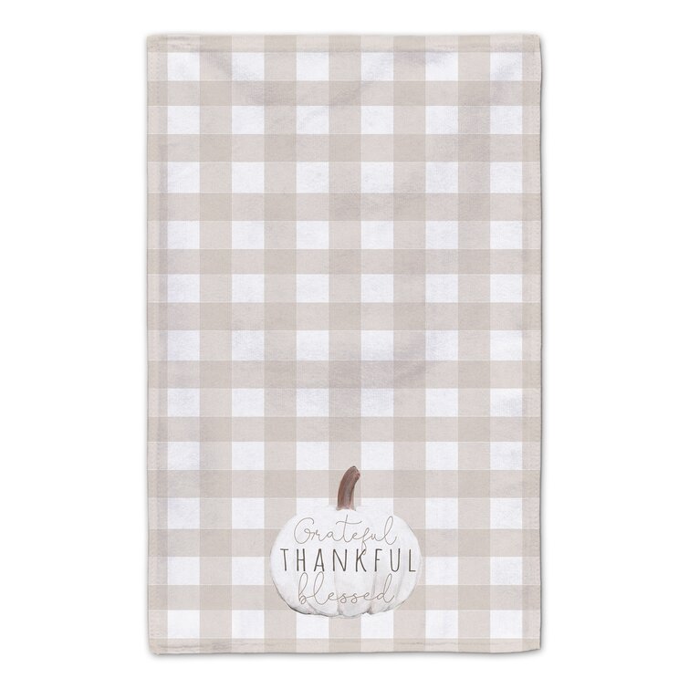 Thankful Plaid Kitchen Towels