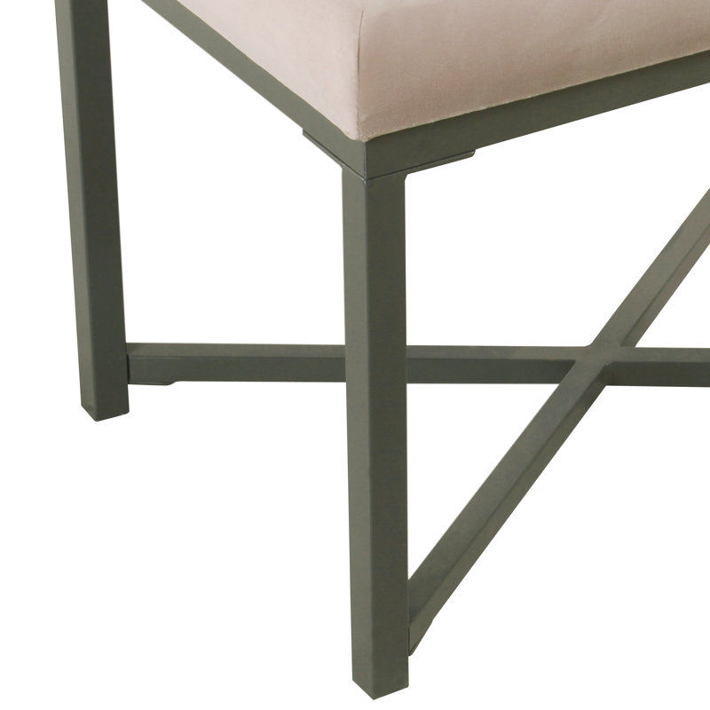 Banc en métal Bridgegate, Rose