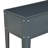 Ryne Metal Raised Garden Bed, Elevated Planter Box with Legs and Drain Holes, Dark Gray