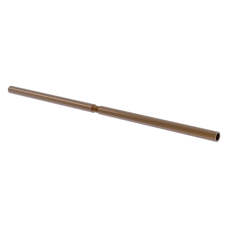 Tringle droite de rideau de douche Field Cut, l 60 po, Bronze brossé