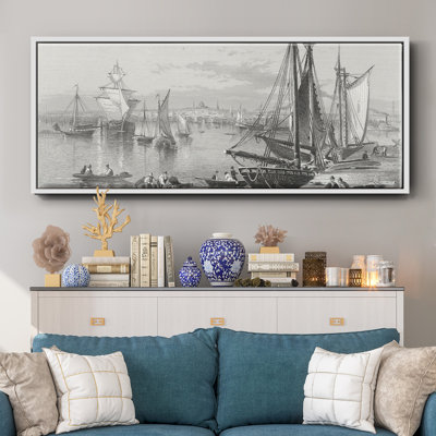 City of Boston- Framed Canvas