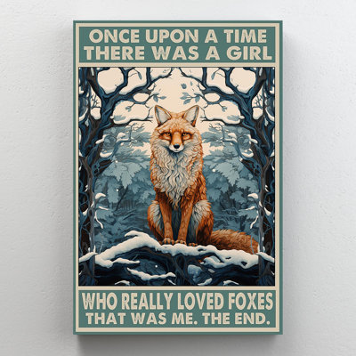 «Who Really Loved Foxes 1», impression rectangulaire sur toile, 1 pièce