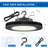 200W High Bay LED Light Fixture UL Listed Dimmable UFO Shop Lighting 29000LM IP65 Waterproof For Warehouse Factory Commercial Spaces 100-277V