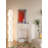 Simple and stylish wall-mounted fireplace cabinet