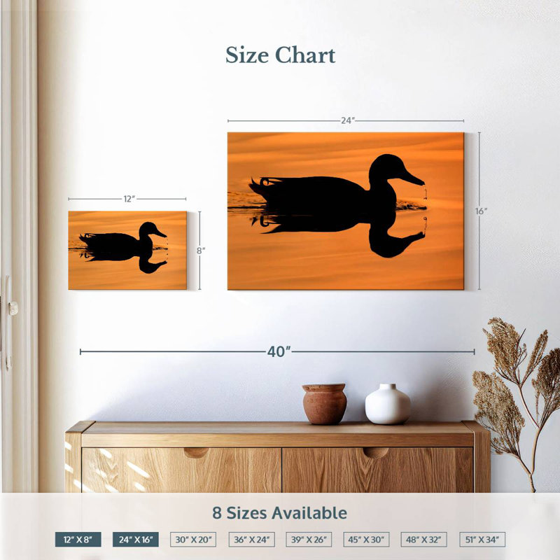 Brampt Mallard Duck Silhouette, 16" H x 24" W