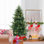 Arbre de Noël artificiel Holiday Aisle® 7 pi avec 1090 pointes en PE de PVC et 340 lumières DEL blanc chaud