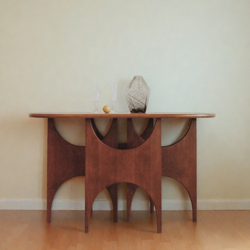 Console Mid-Century, H 27,6 po x l 47,2 po x P 13,8 po